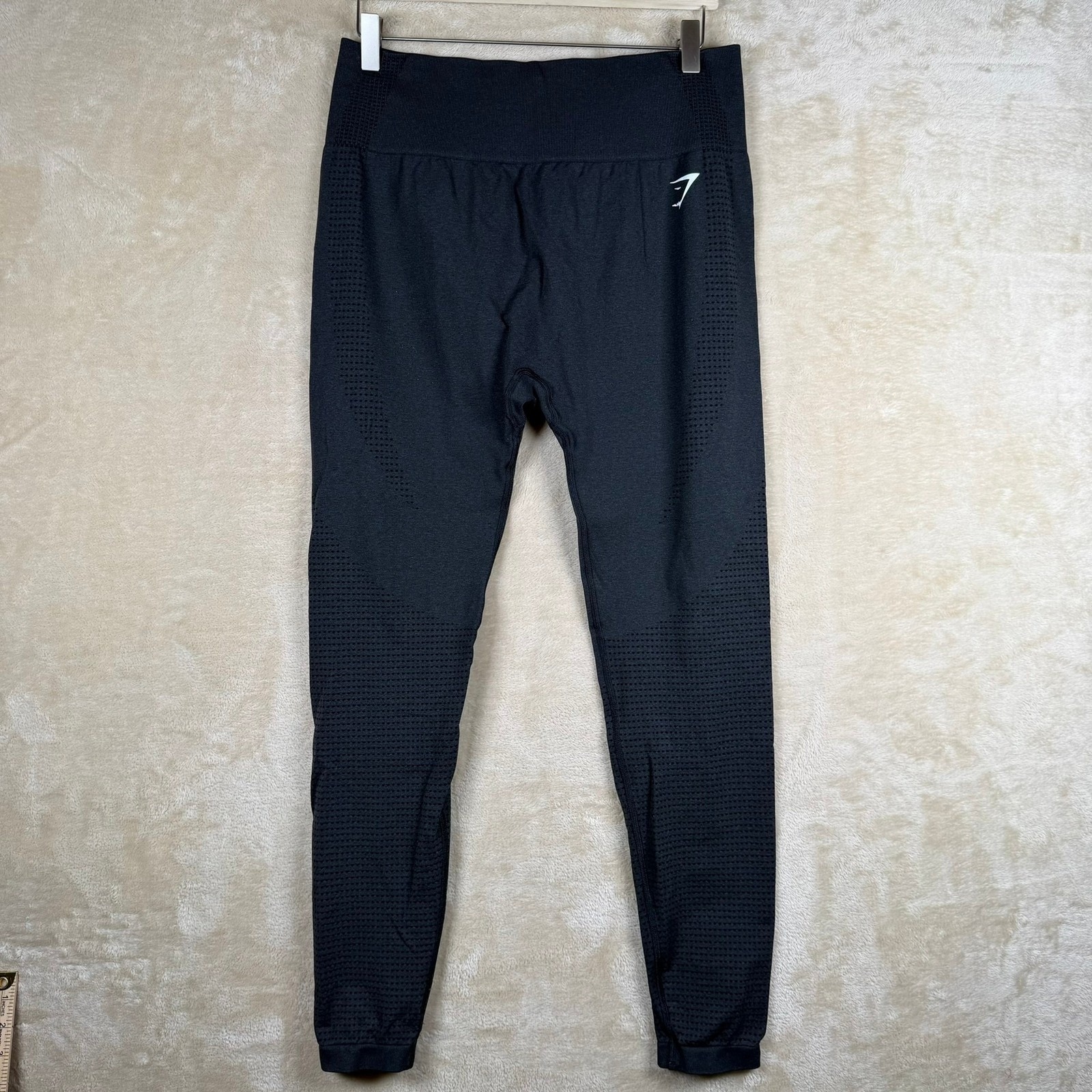 Gymshark Vital Seamless 2.0 Leggings Womens Xxl Black Marl High Rise Ankle
